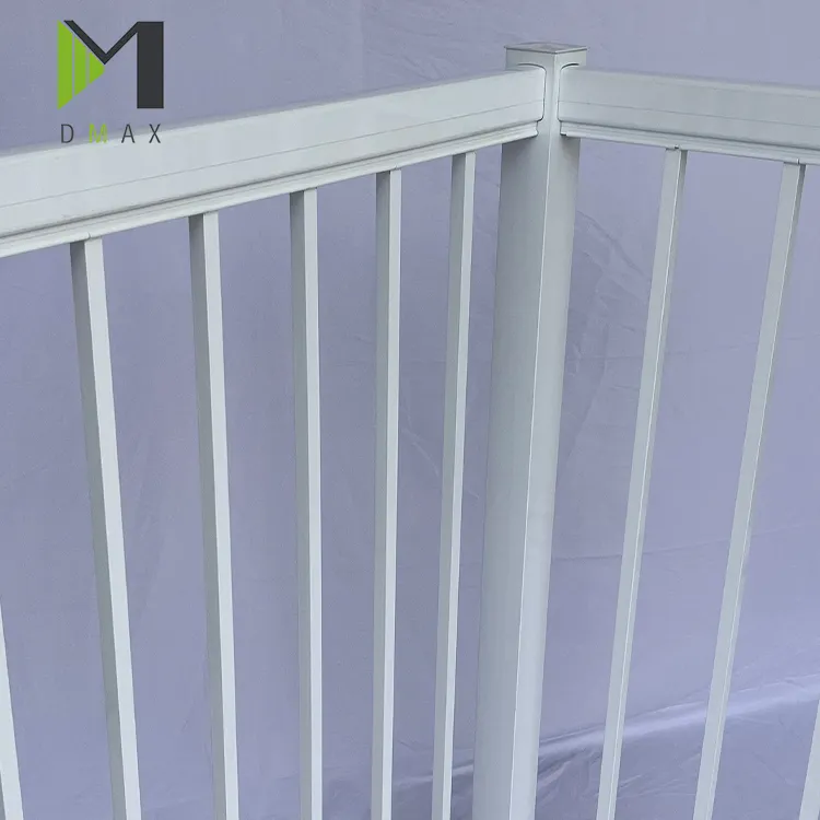 Aluminum Staircase Railing White Garden Supplies New Style Aluminium Baluster