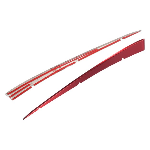 Unique Bargains Front Center Hood Grille Grill Cover Trim Protector Sticker For Toyota Camry Se Xse Models 2018 2021 Red 2pcs