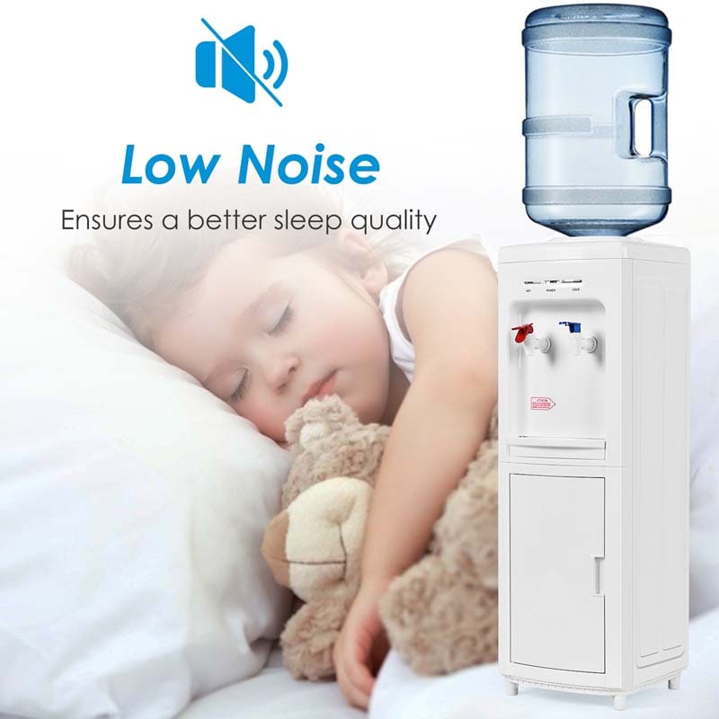 5 Gallons Electric Top Loading Hot & Cold Water Dispenser with Child Safety Lock