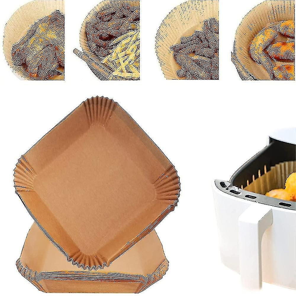 Air Fryer Disposable Paper Liner Non-stick Square Steamer Baking Liner