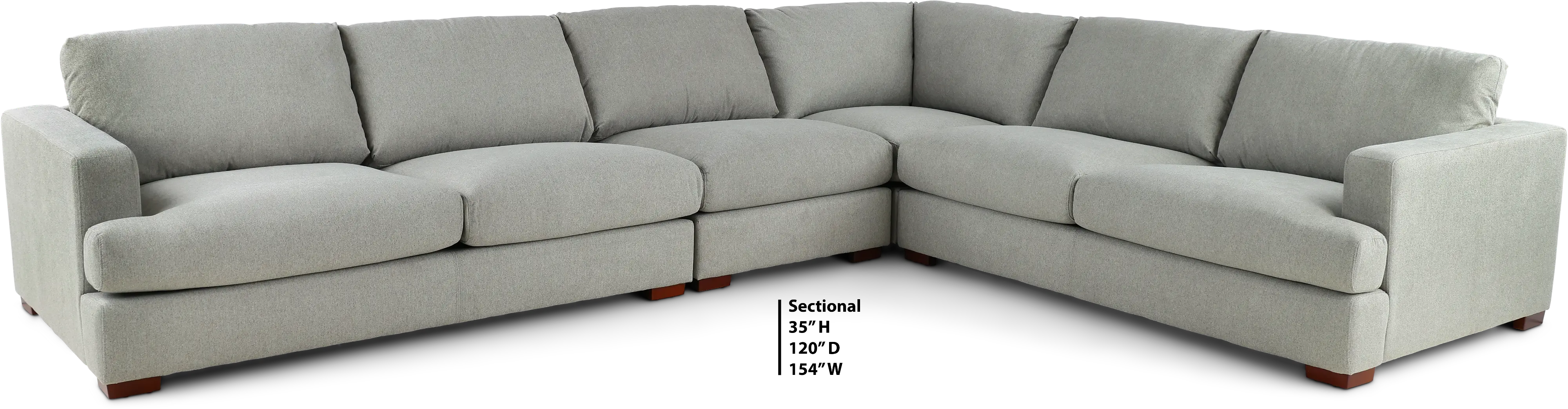 Colbie Light Gray 4 Piece Sectional