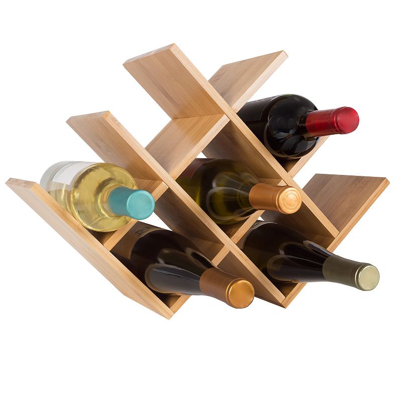 Classic Cuisine Bamboo Wine Rack