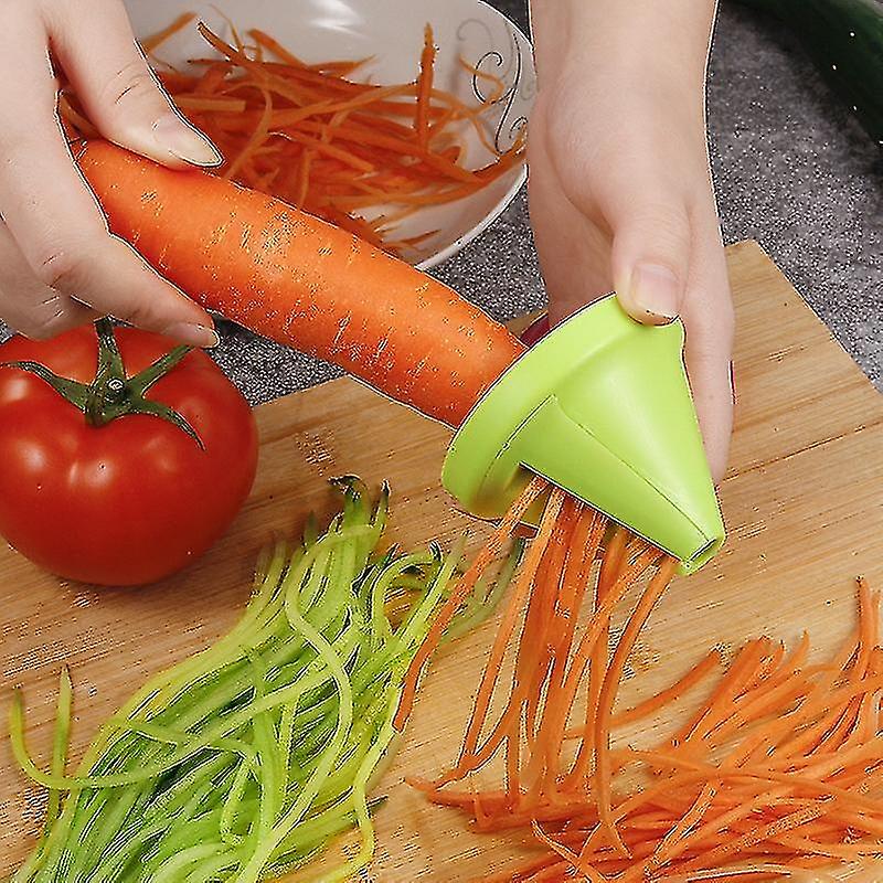 Vegetable Fruit Multi-function Spiral Shredder Peeler Manual Potato Carrot Radish Rotating Shredder