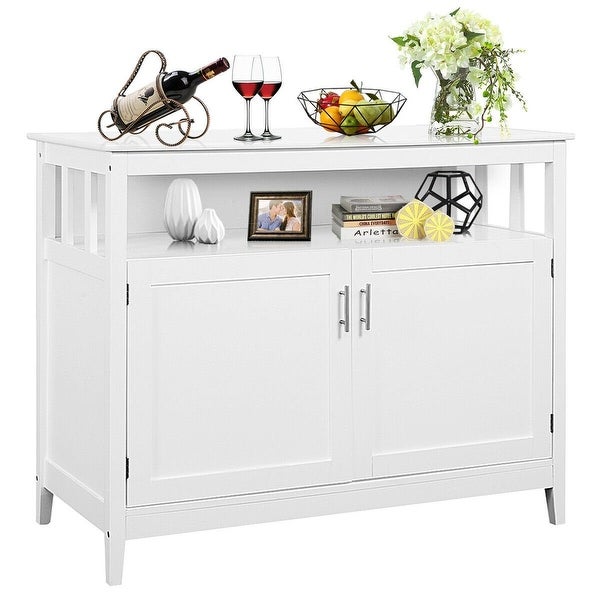 Wood Modern Kitchen Storage Cabinet White