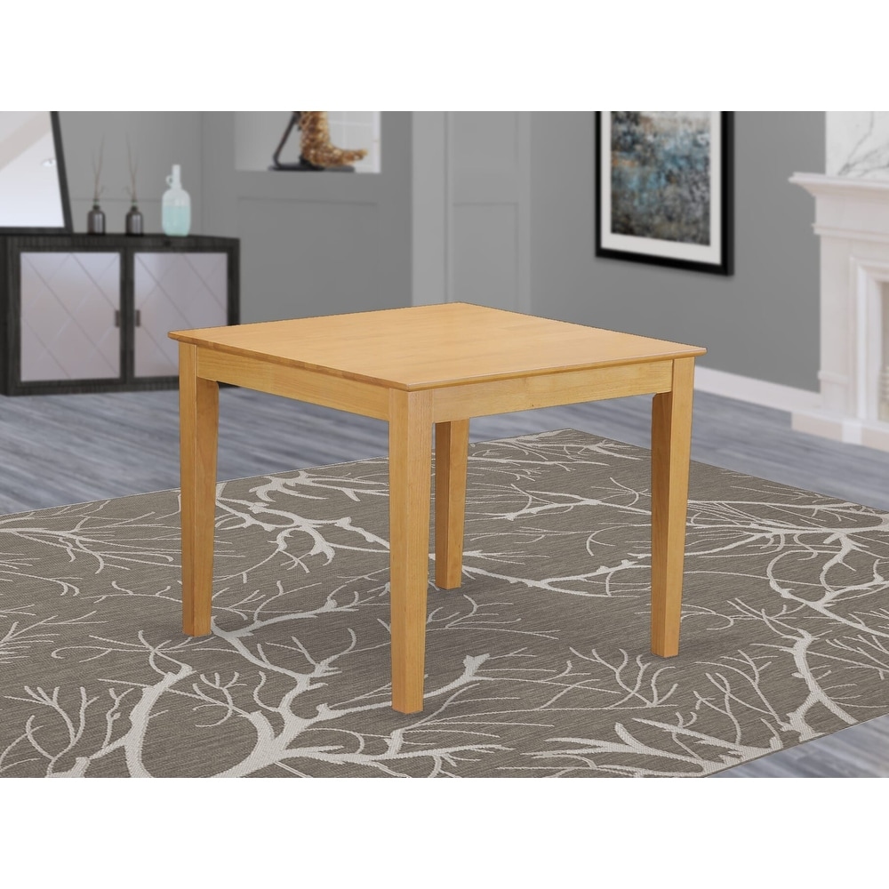 East West Furniture Oxford Square Kitchen Dining Table for Small Spaces (Finish Color Options)