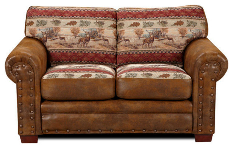 American Furniture Classics Model 8500 50S Deer Valley 4 Piece Set with Sleeper   Rustic   Living Room Furniture Sets  Houzz