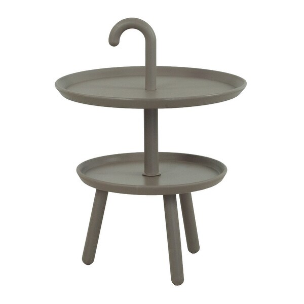 Umbria Accent Tiered Modern Minimalist End Side Table