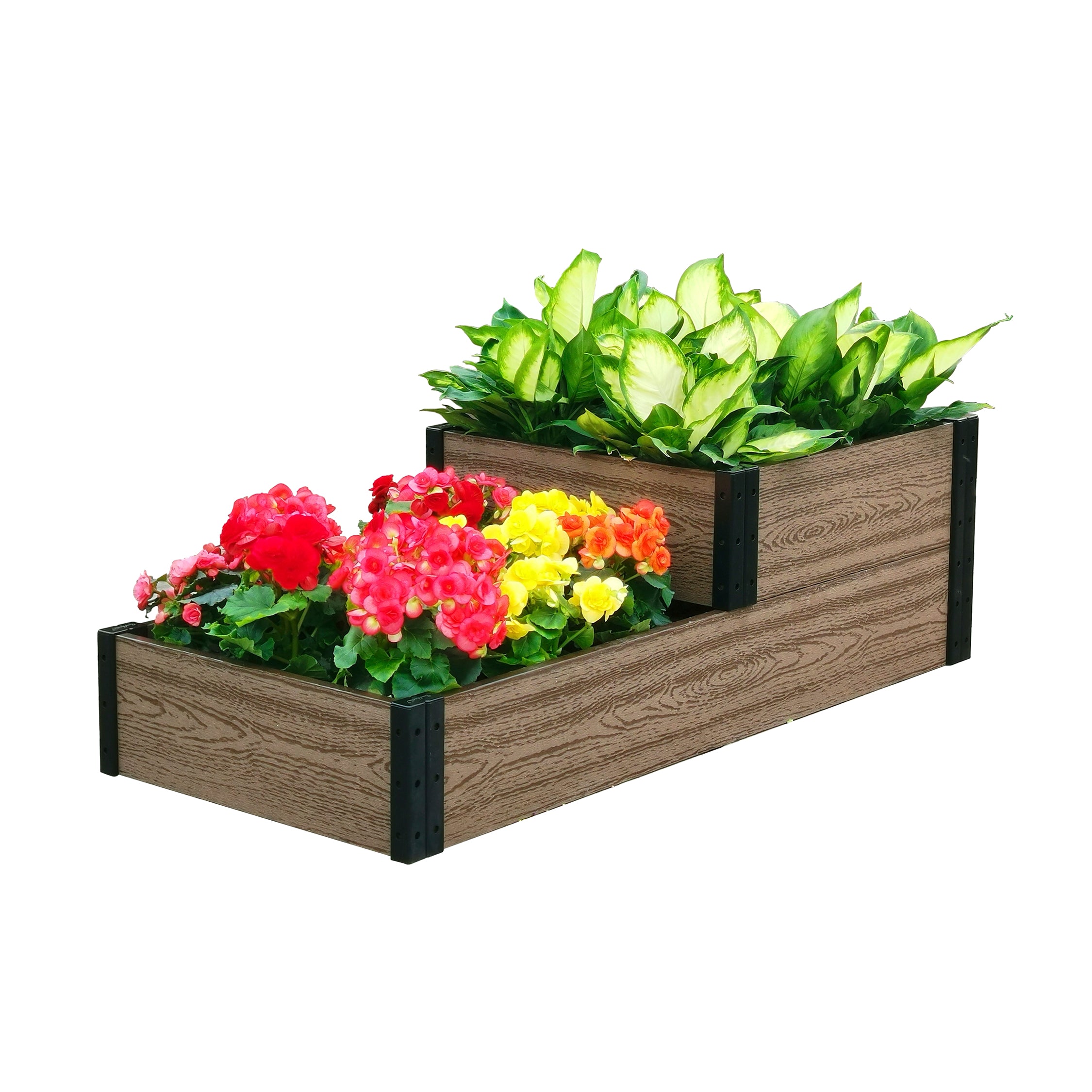 Everbloom Terraced Roadside Raised Garden Bed Brown 48