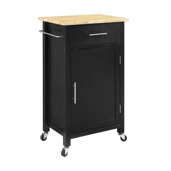 Savannah Wood Top Full-Size Kitchen Island/Cart