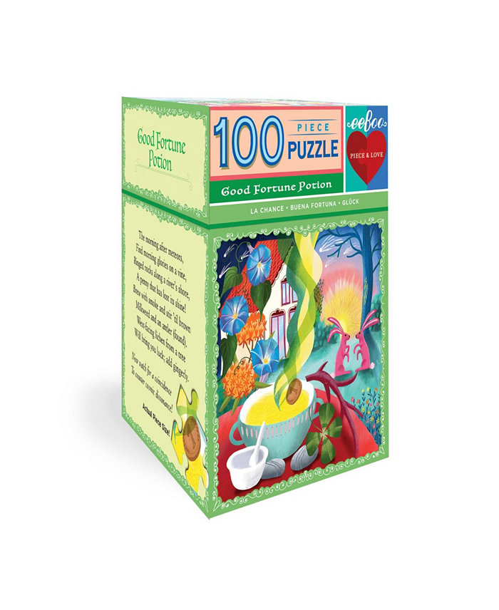 Eeboo Good Fortune Potion 100 Piece Puzzle Set