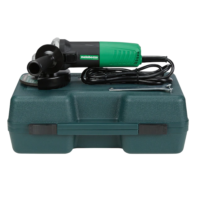 Metabo HPT 4.5-in 6.2 Amps-Amp Sliding Switch Corded Angle Grinder (G12SR4M)