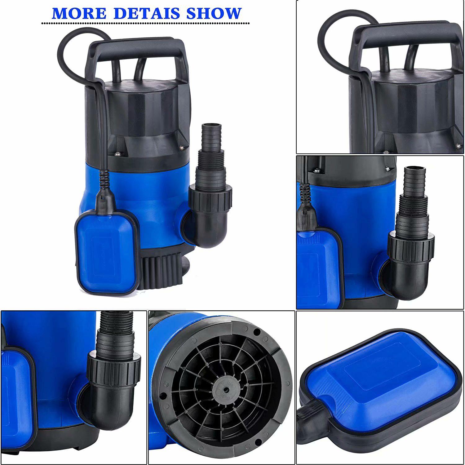 SKONYON Submersible Water Pump 1HP 750W Sump Pump Clean