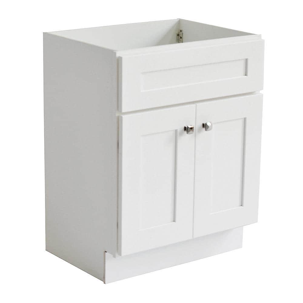 Design House Brookings 24 in W x 21 in D 2Door Shaker Style Bath Vanity Cabinet Only in White