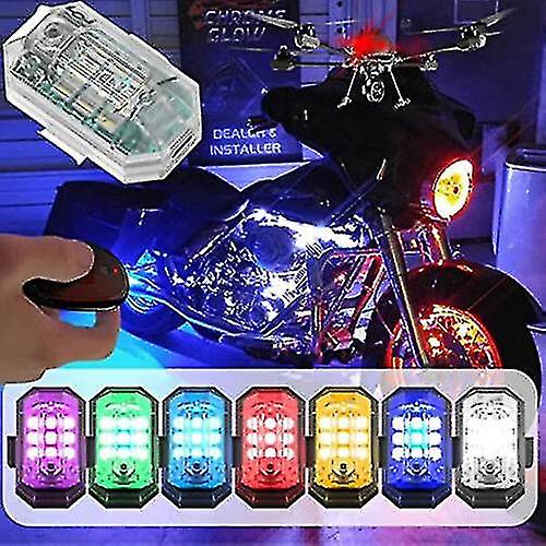 High Brightness Wireless Led Strobe Light， 7 Colors Rechargeable Flashing Lights T