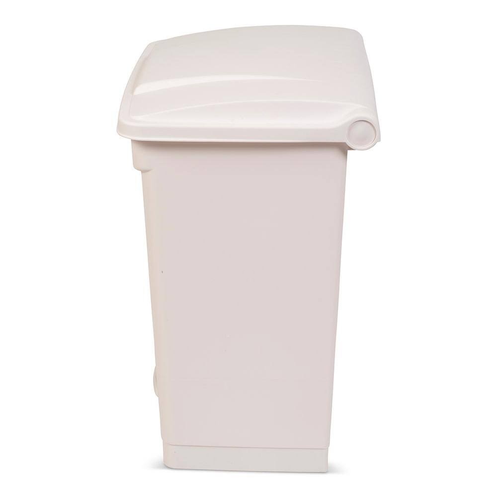 Toter 18 Gal. White Fire Retardant Step-On Trash Can SOF18-00WHI