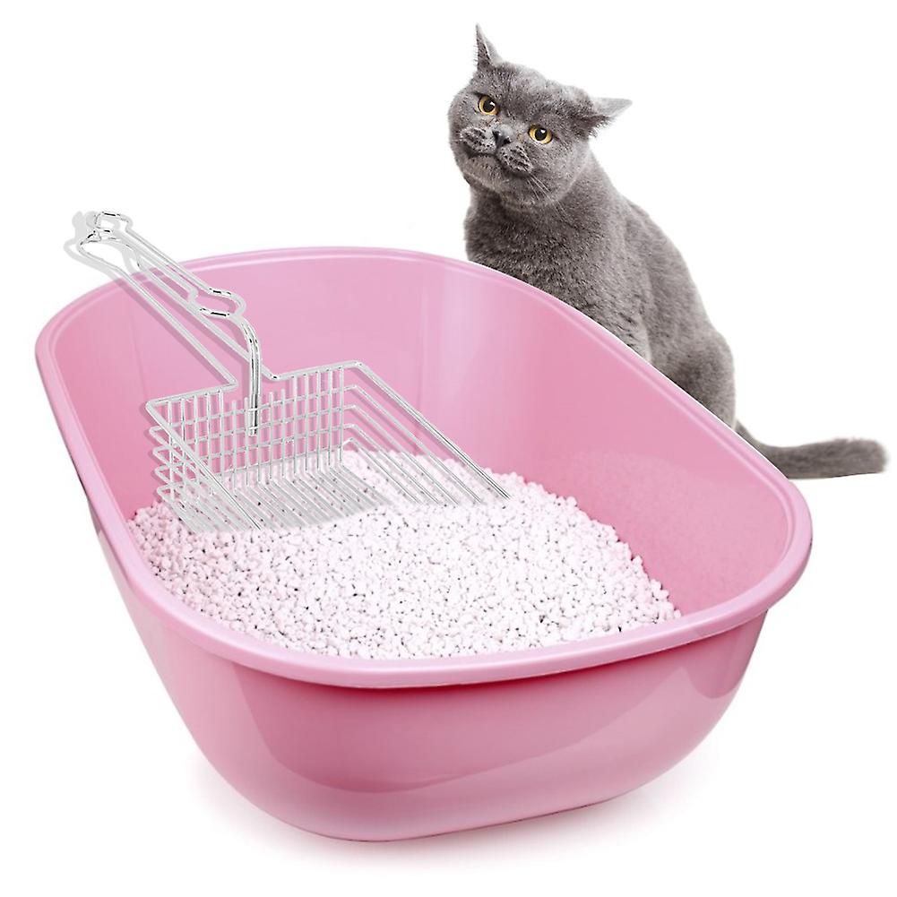 Metal Cat Litter Scoop Scooper Poop Pet Sand Shovel Cleaning Tool Hollow Design