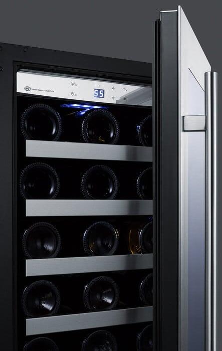 Summit CL15WCCSS Classic Series 15 Inch Stainless Steel Wine Cooler