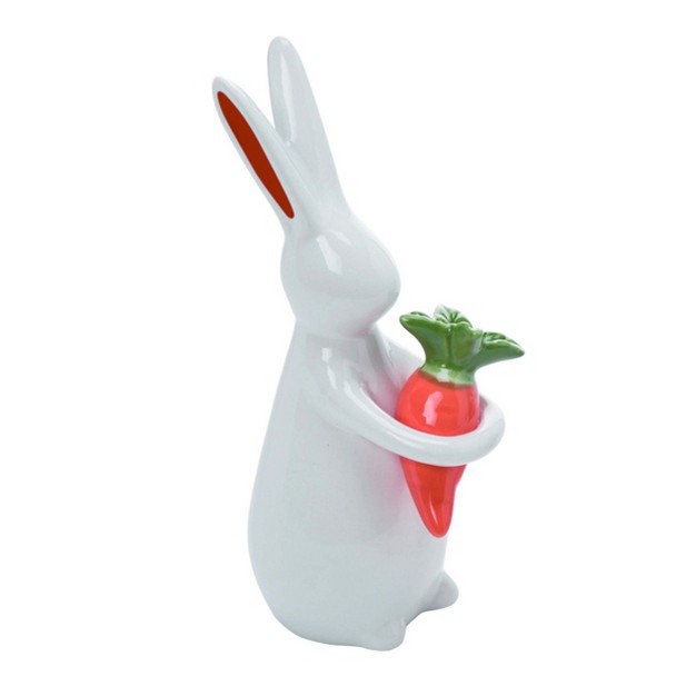 Transpac Ceramic 6 75 In Easter Bunny Set Of 2