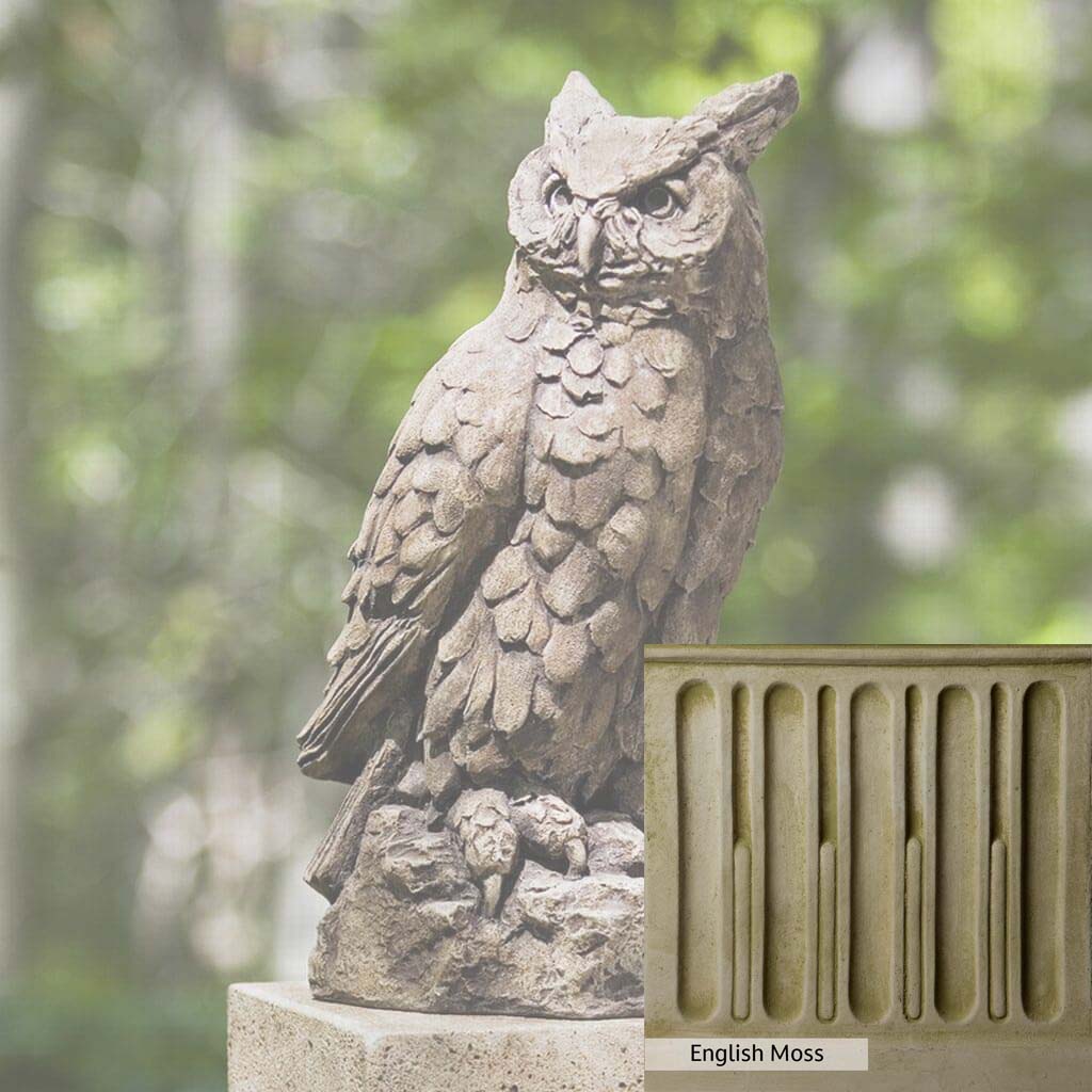 Campania International Large Horned Owl Statue