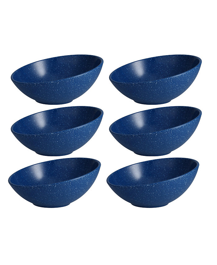 Fortessa Melamine Camp Blue Tilt Bowl 6.5 Set 6