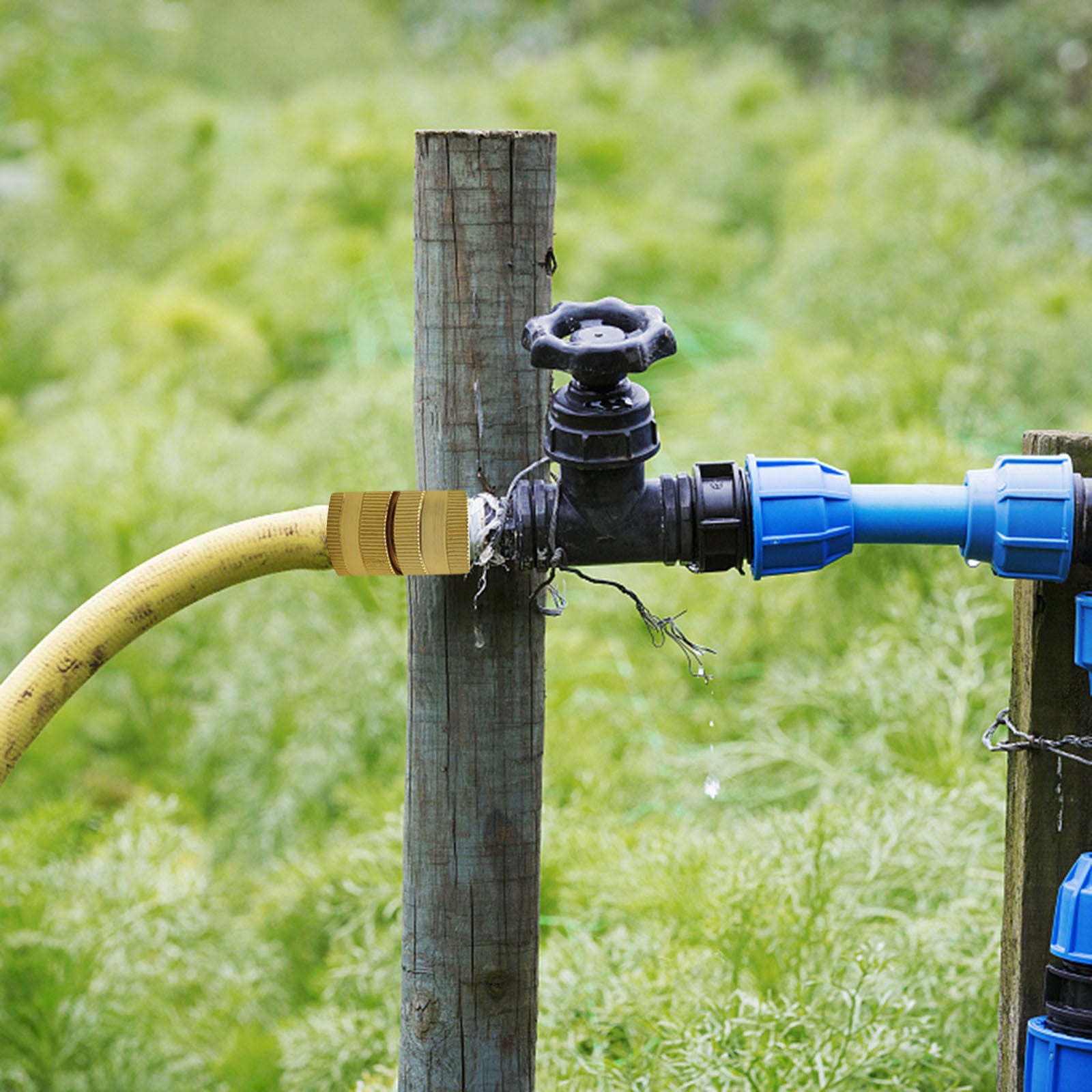 Patio Lawn Garden Garden Garden Hose 3/4 Two-way Female Male To Male Water Pipe Connection Joint