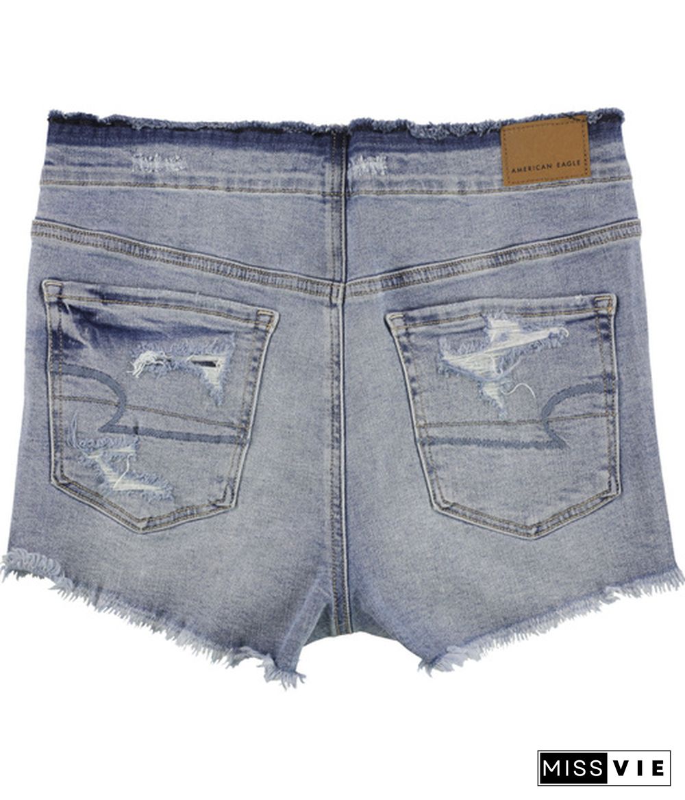 American Eagle Womens Distressed Casual Denim Shorts