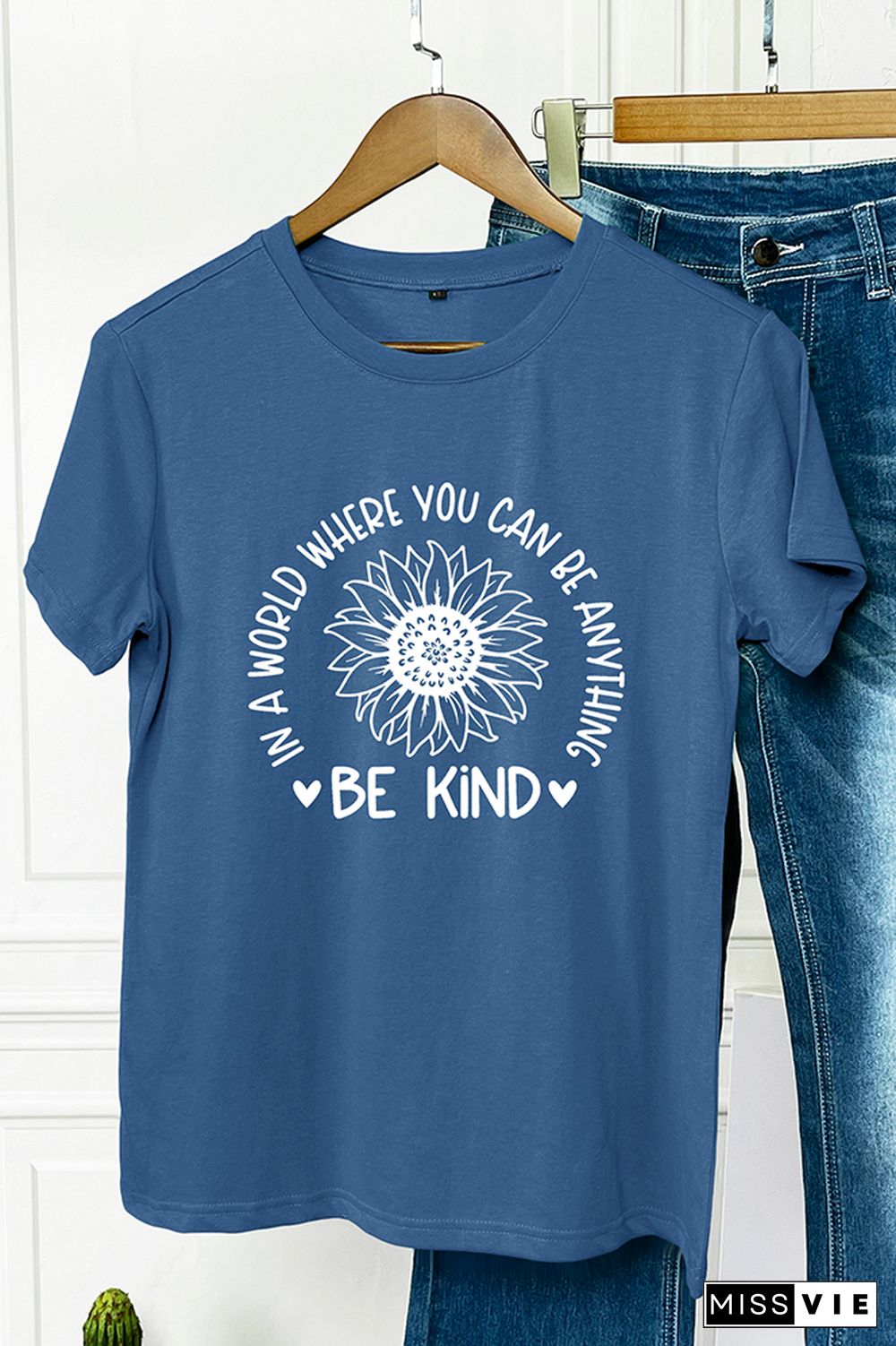 In A World Where You Can BE Anything Be Kind Graphic Tee Wholesale