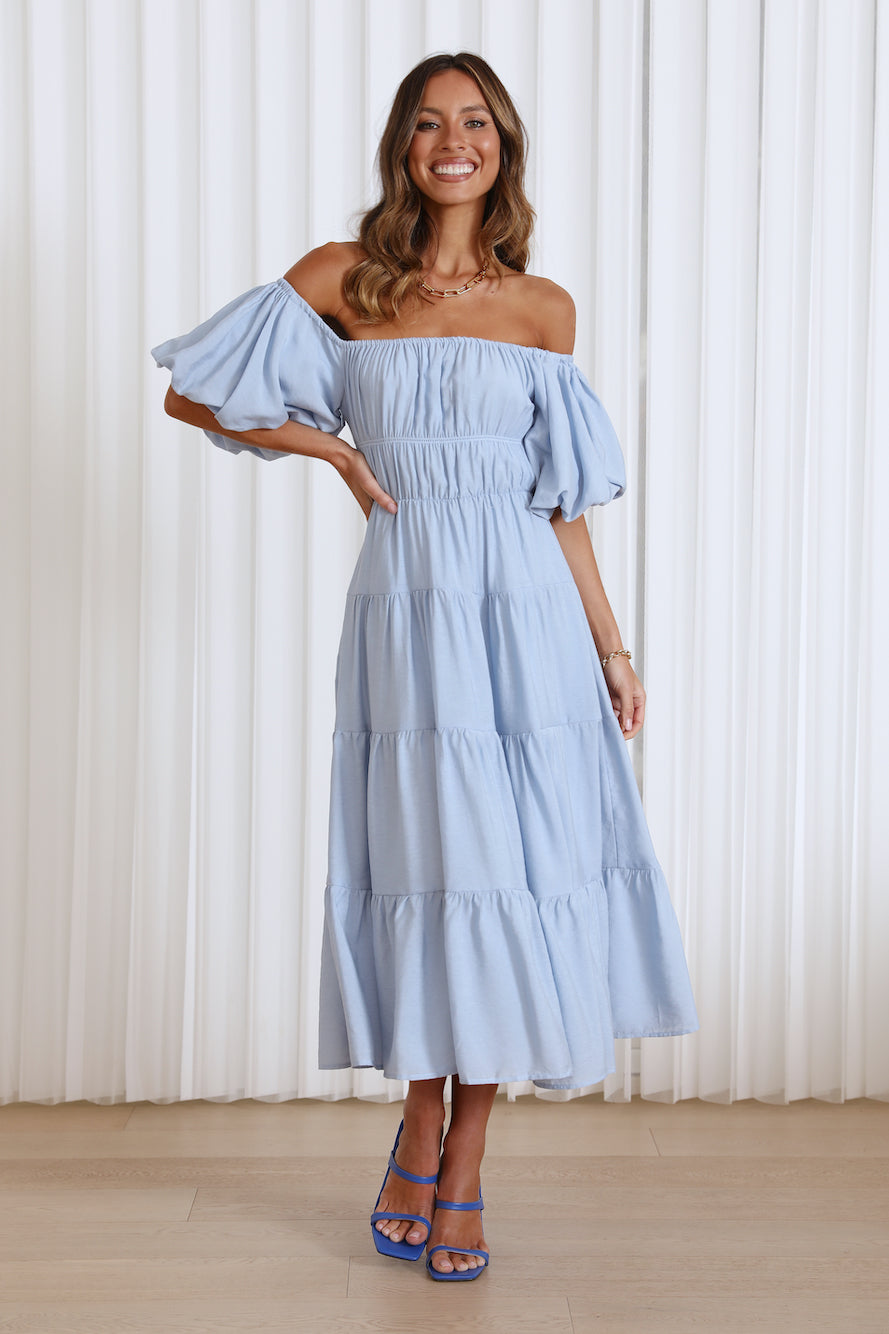 Dessert Run Maxi Dress Blue