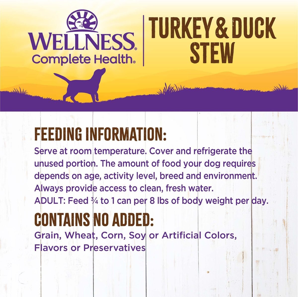 Wellness Turkey and Duck Stew with Sweet Potatoes and Cranberries Canned Dog Food