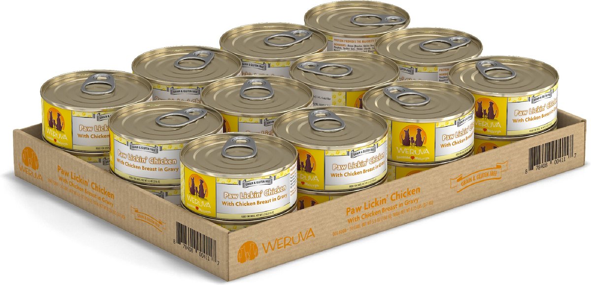 Weruva Paw Lickin' Chicken in Gravy Grain-Free Canned Dog Food