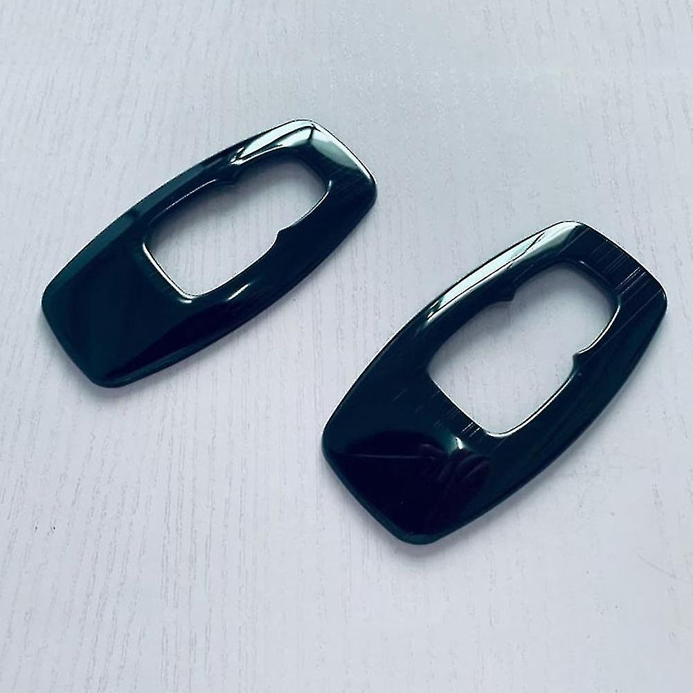 Car Glossy Black Stainless Steel Interior Rear Reading Light Lamp Cover Trim Sticker For 2022 2023