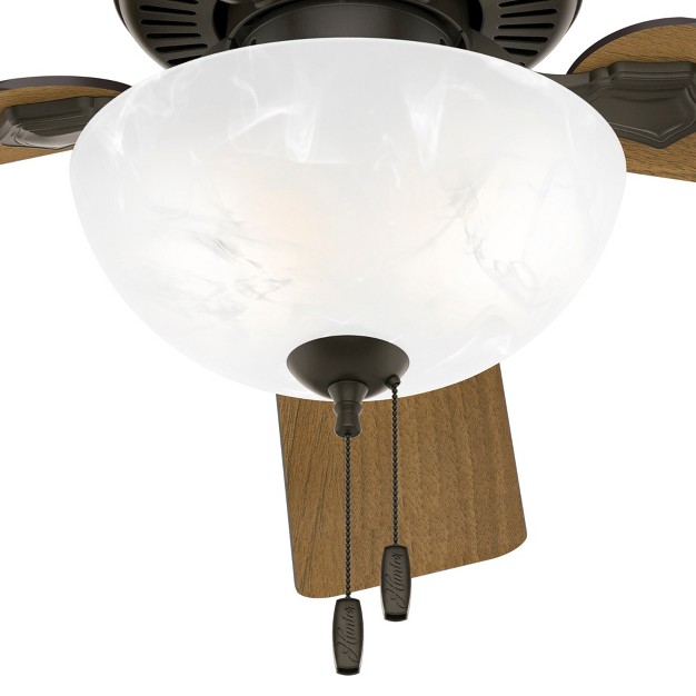 Swanson Ceiling Fan With Light Kit And Pull Chain includes Led Light Bulb New Bronze Hunter Fan