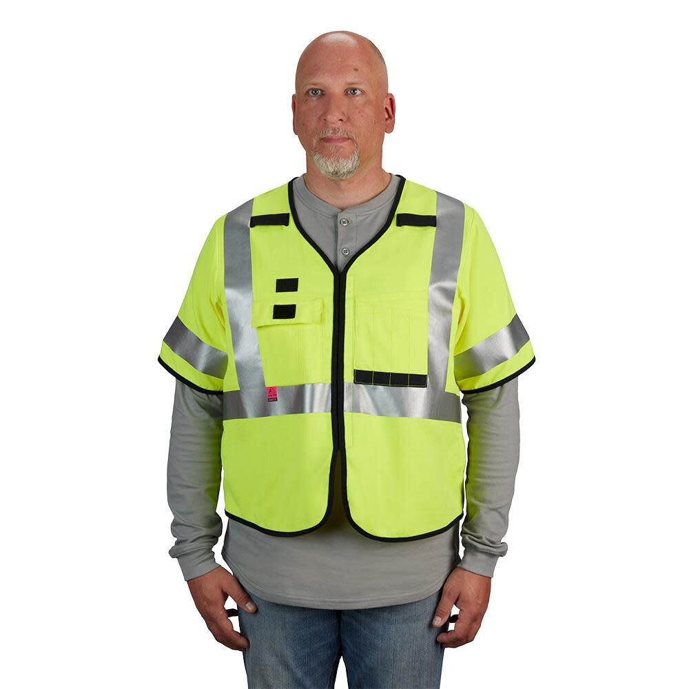 MW Safety Vest AR/FR Cat. 2 Class 3 High Visibility 48-73-5321M910 from MW