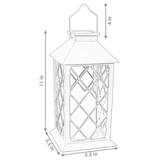 Sunnydaze Decor 11 in. Concord Black Solar LED Candle Outdoor Lantern (2-Pack) FOR-766-2PK
