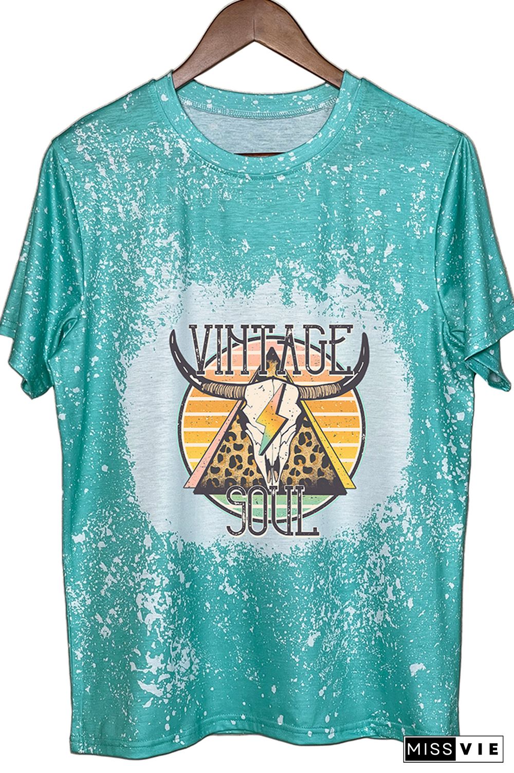 Vintage Soul Longhorn Retro Graphic Tee Wholesale