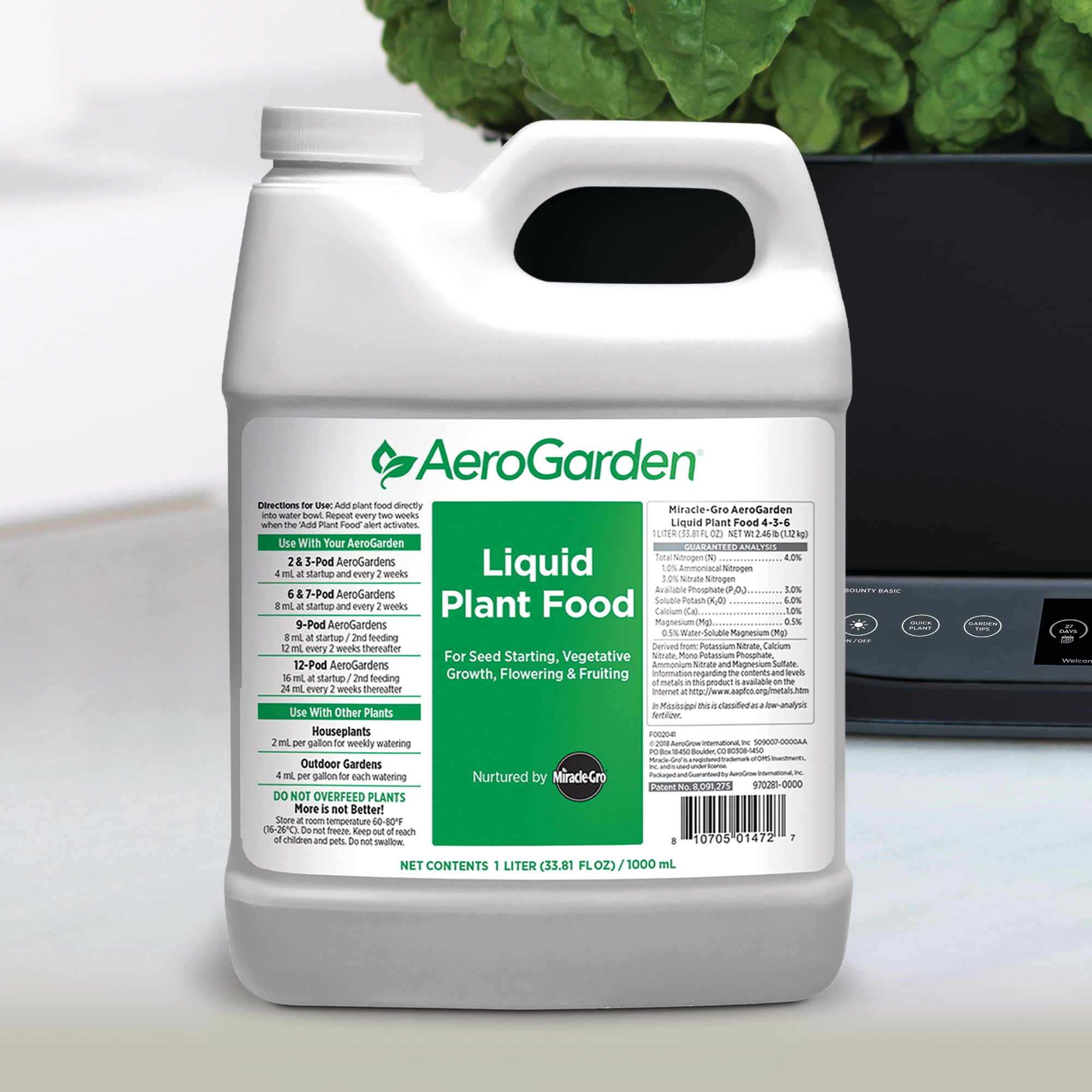 AeroGarden Liquid Plant Food with Nutrients (1 Liter)