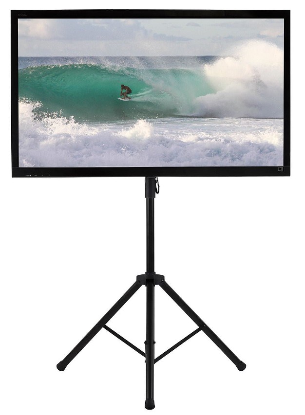 Mount it Tv Tripod Stand Portable Tv Stands For Flat Screens Television Tripod Stand For 32 70 Inches Screen Single Pole Tv Stand With 77 Lbs