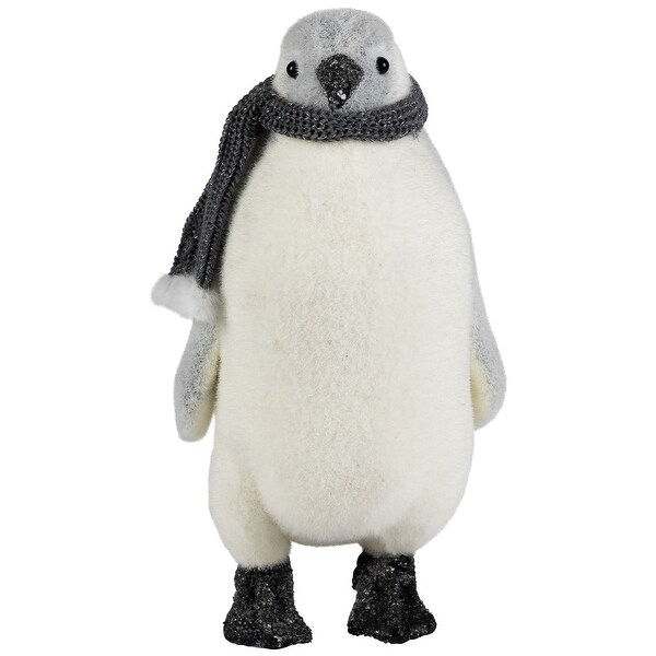 Standing Penguin with Winter Scarf Christmas Figurine