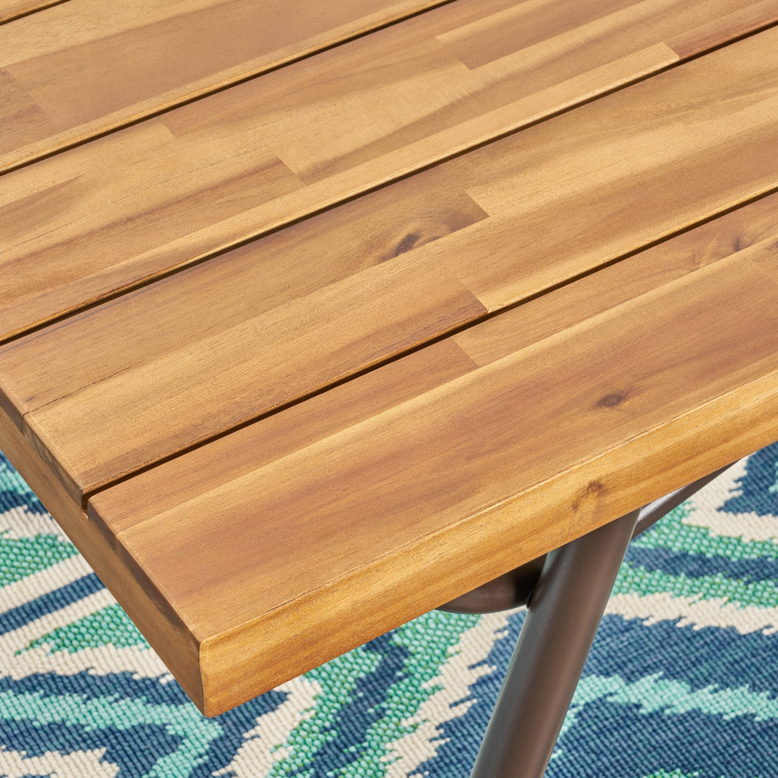 Baish Outdoor Acacia Wood Coffee Table, Teak