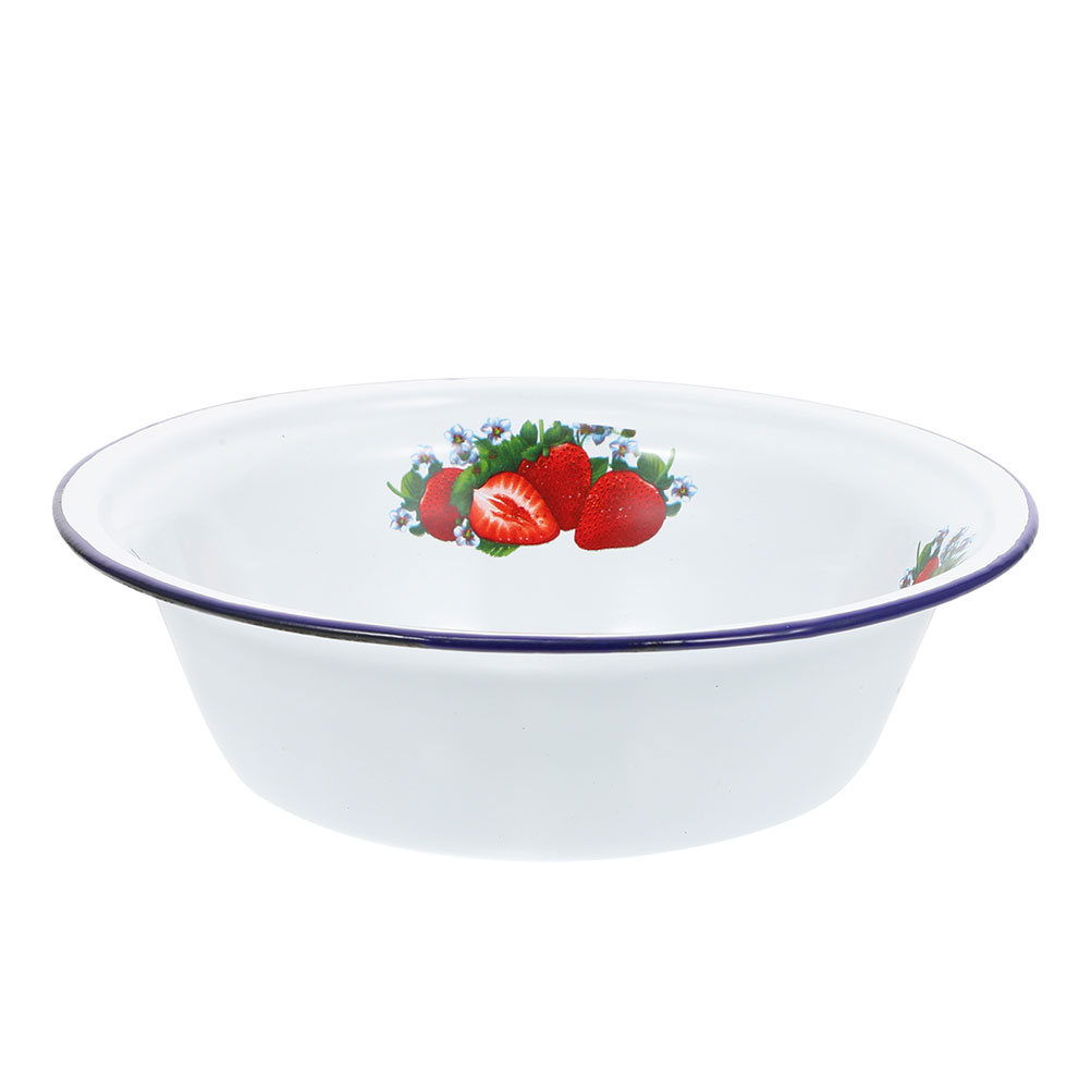 Nuolux Bowl Enamel Basin Kitchen Serving Bowls Mixing Vintage Soup Salad Food Retro Dinner Plates Enamelware Box Supply Tray