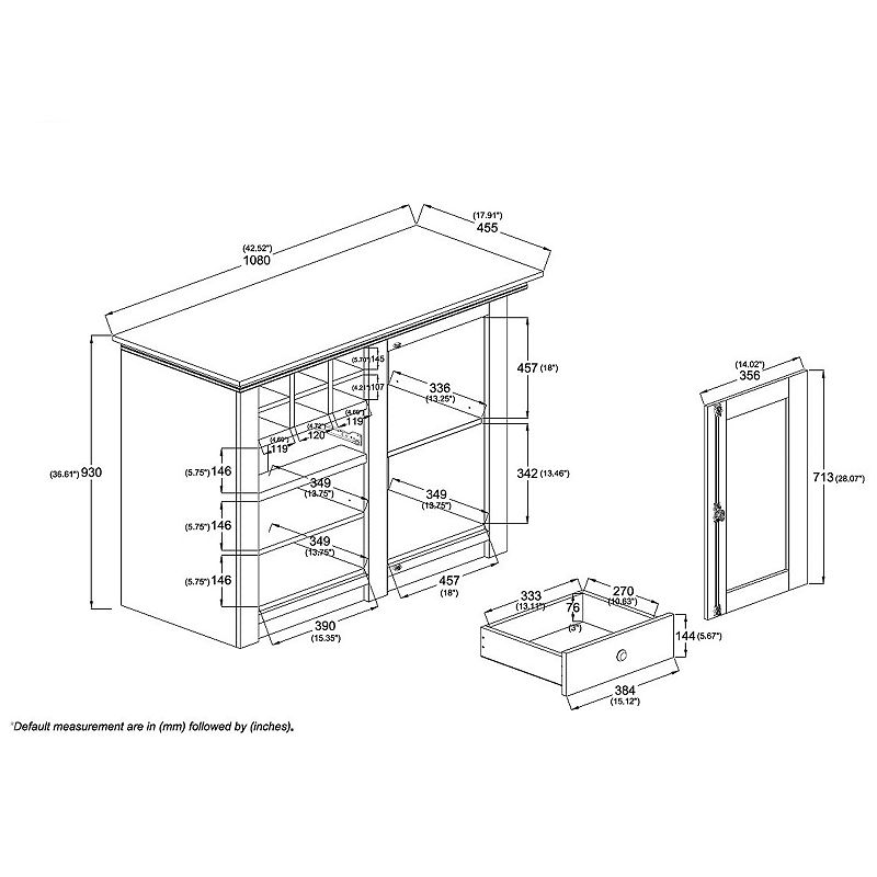 Baxton Studio Albert Sideboard and Server