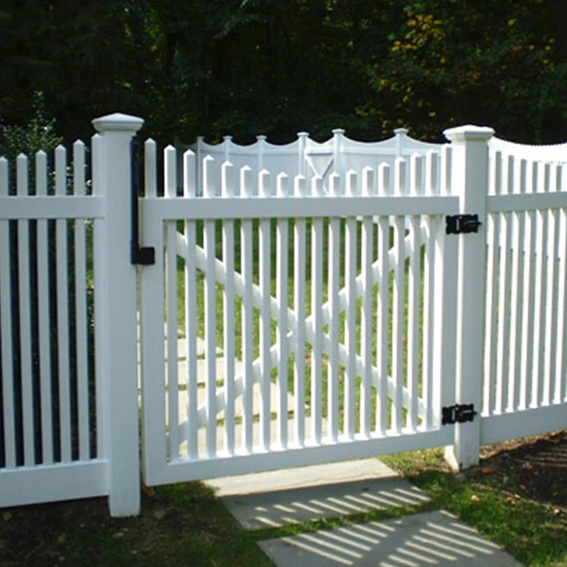 Easily Assembled Factory Directly Supply White Plastic Vinyl pvc fence panels Decorative Small Picket Fence for Garden Home