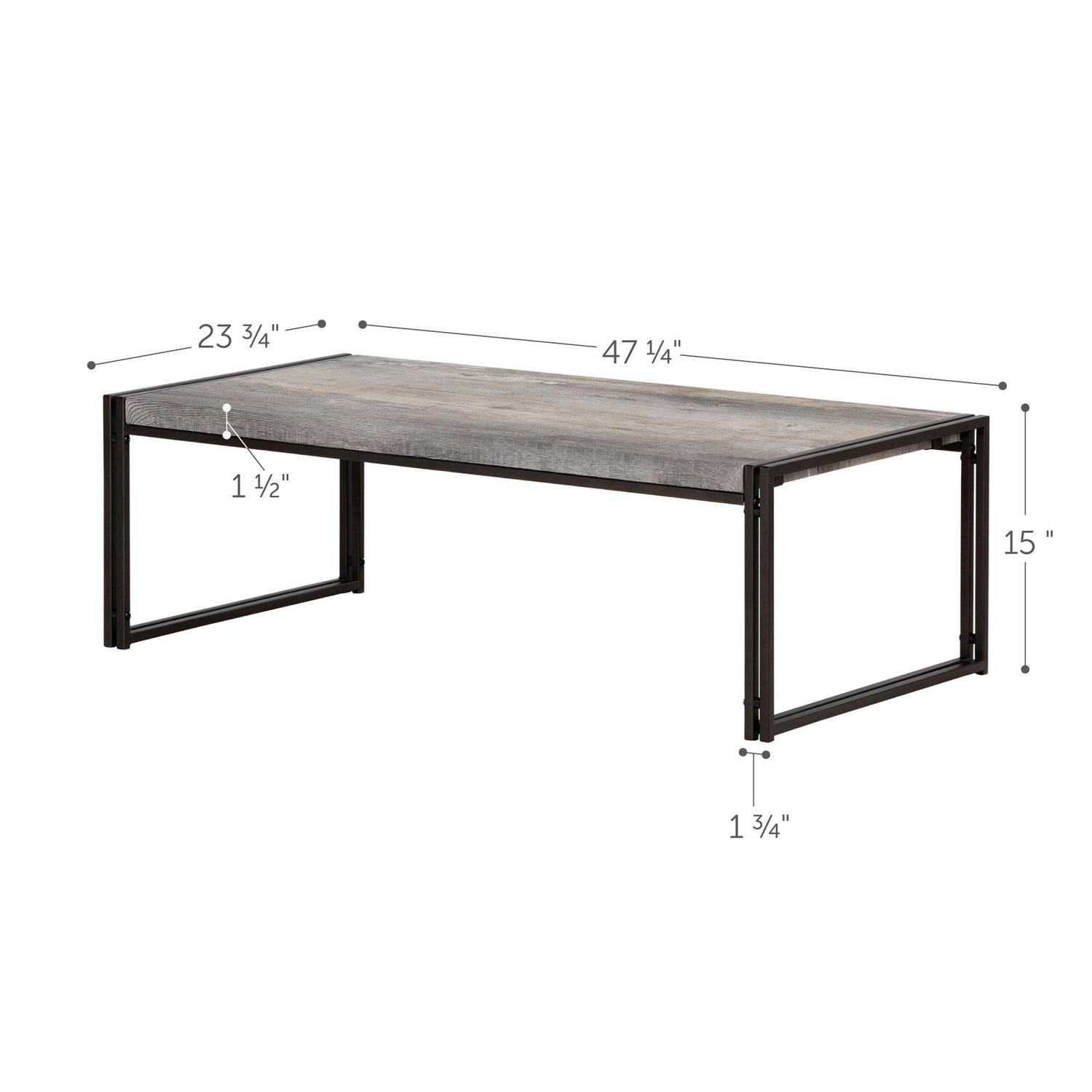 South Shore Gimetri Coffee Table Multiple Finishes  Crowdfused