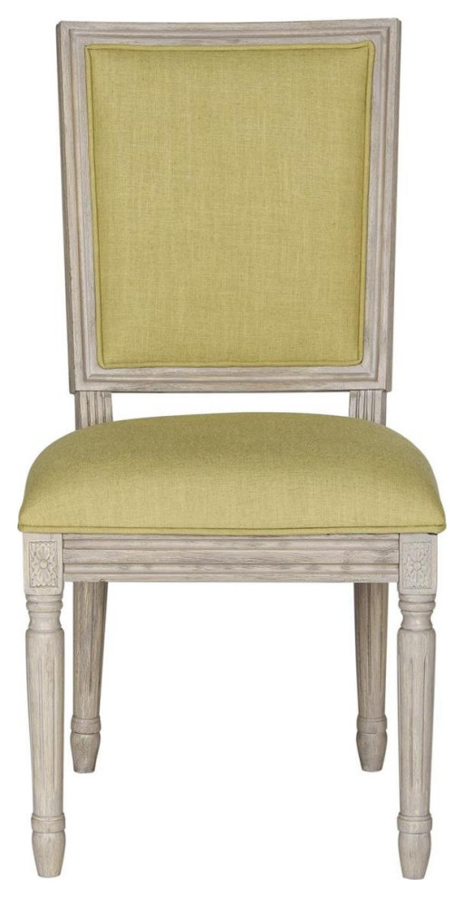 Cora 19  x27 x27H French Brasserie Velvet Side Chair Silver Nail Heads Spring Green /   Modern   Dining Chairs   by Virgil Stanis Design  Houzz