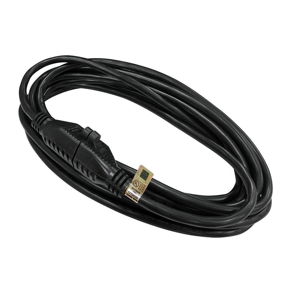 HDX 15 ft. 163 Light Duty IndoorOutdoor Extension Cord Black EXB-16315