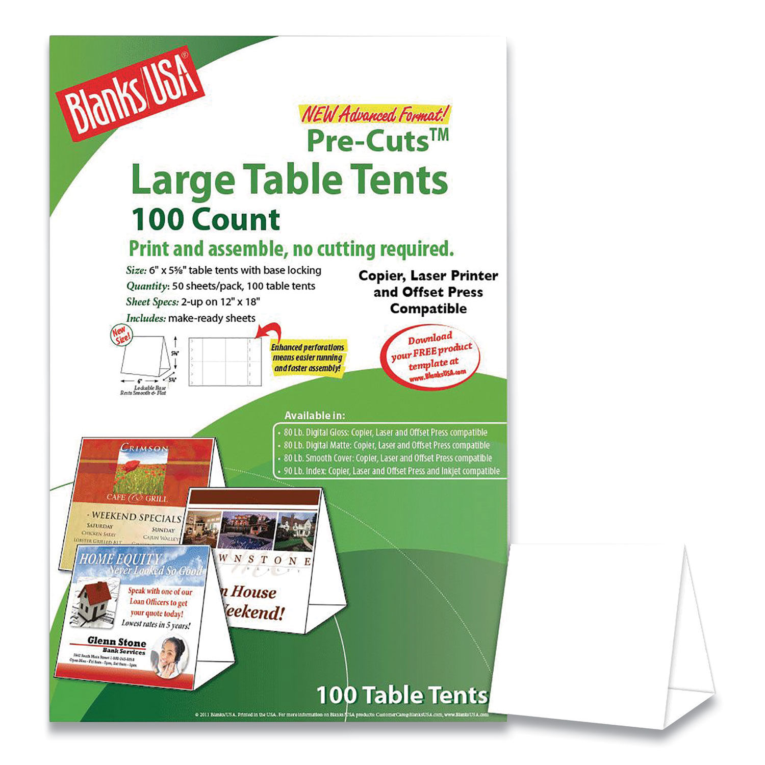 Table Tent by Blanks