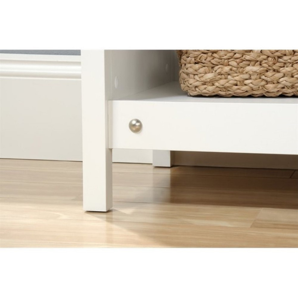 Sauder Adept 9 Cubby Storage Unit in Soft White   Transitional   Accent Chests And Cabinets   by Homesquare  Houzz