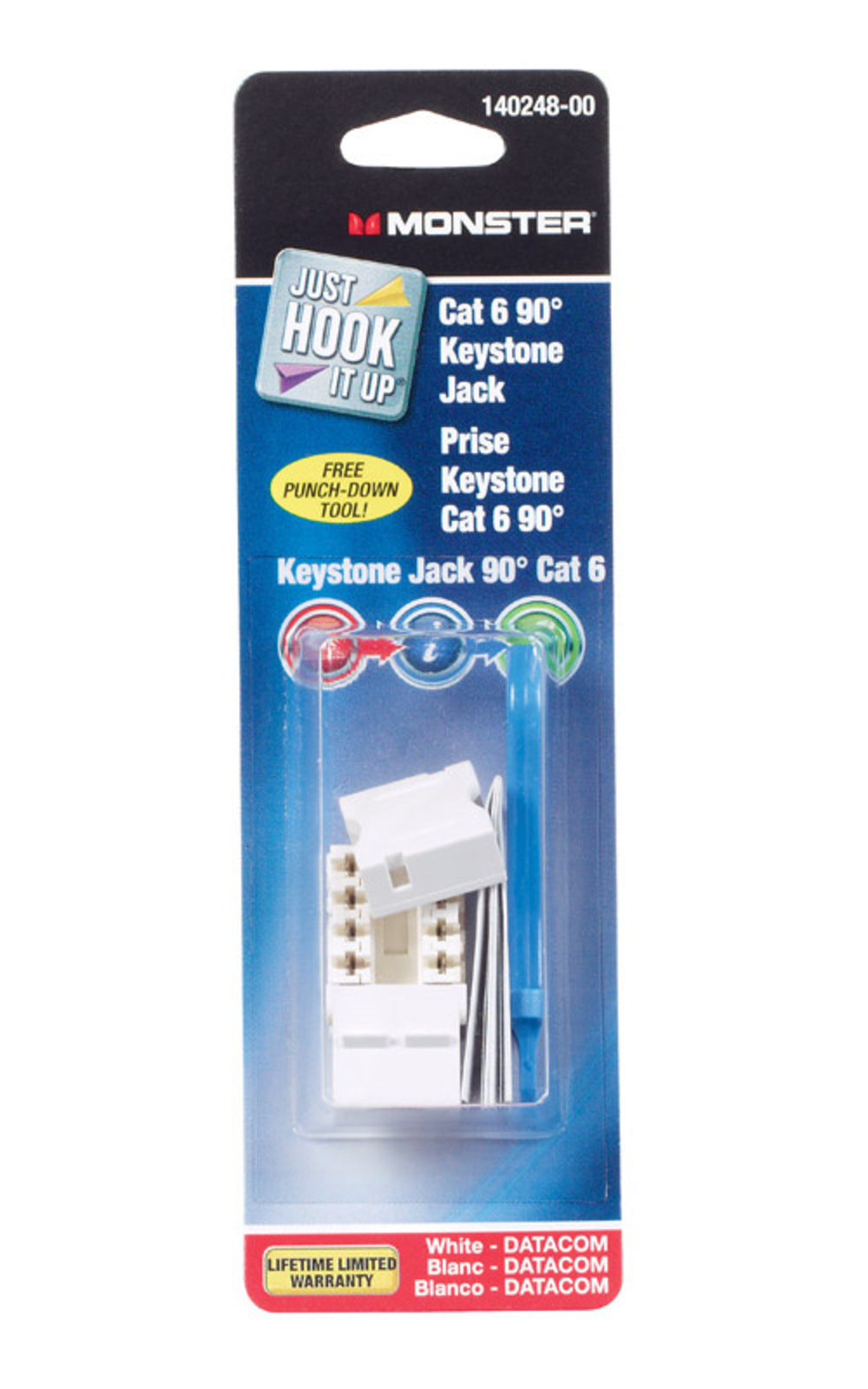 CAT-6 KEYSTONE JACK 1PK