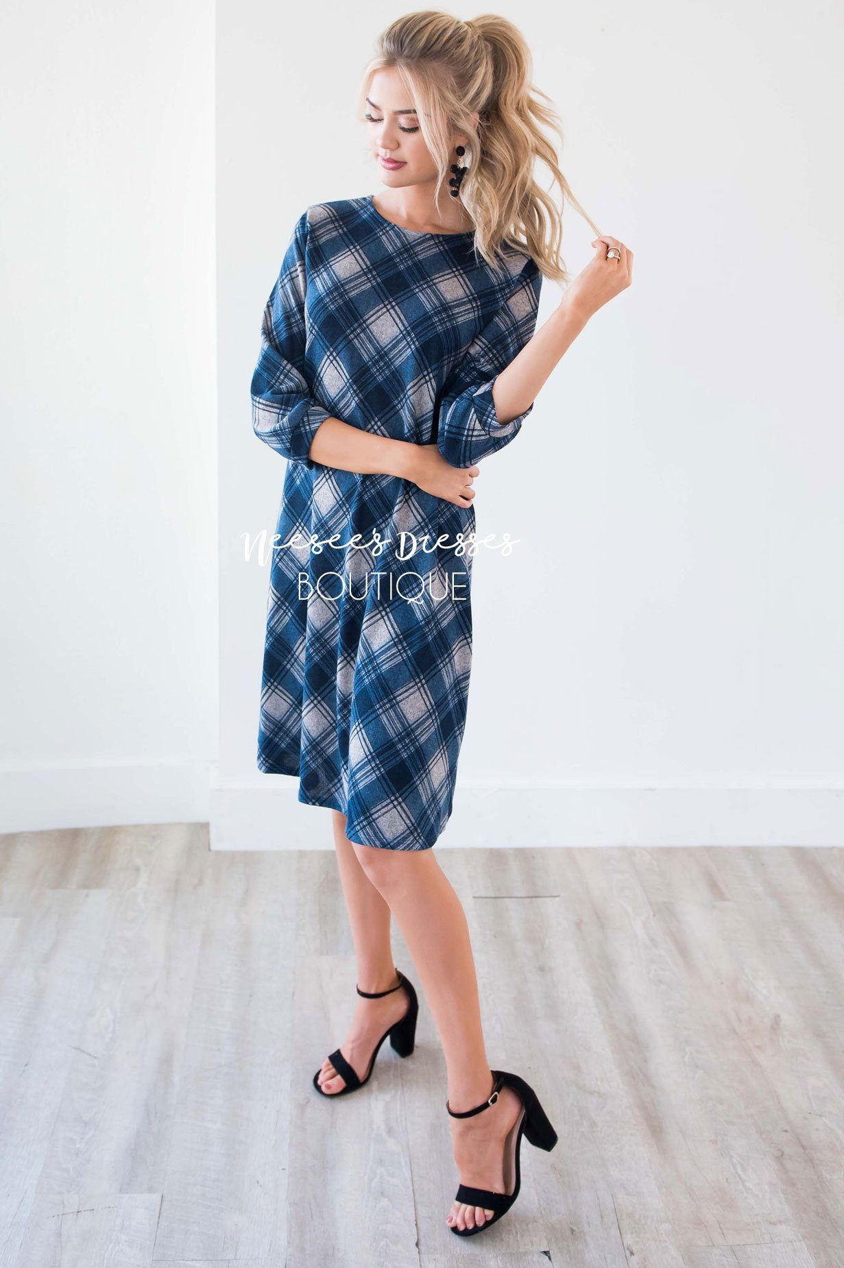 The Teresia Plaid Swing Dress