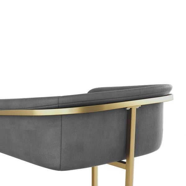 Modern Velvet Upholstered Counter Height Bar Stools